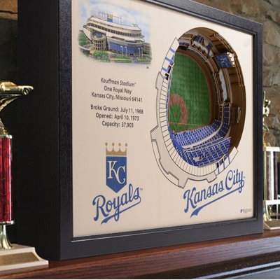 Art mural 3D MLB 25 couches StadiumViews