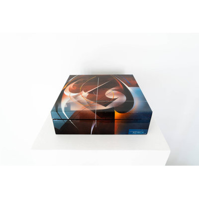 LUXURY ART IN A BOX Fabric Decorative Bin