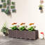 Outsunny Plastic Raised Garden Bed with Legs Self Watering-1412566551