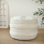 Lebo Handmade Farmhouse Striped Round Indoor Pouf Ottoman