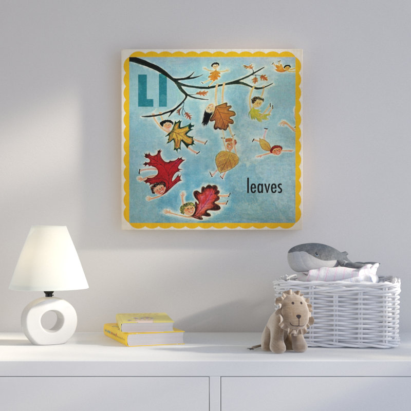 «Leaves», reproduction sur toile tendue, H 24 po x l 24 po x P 1,5 po