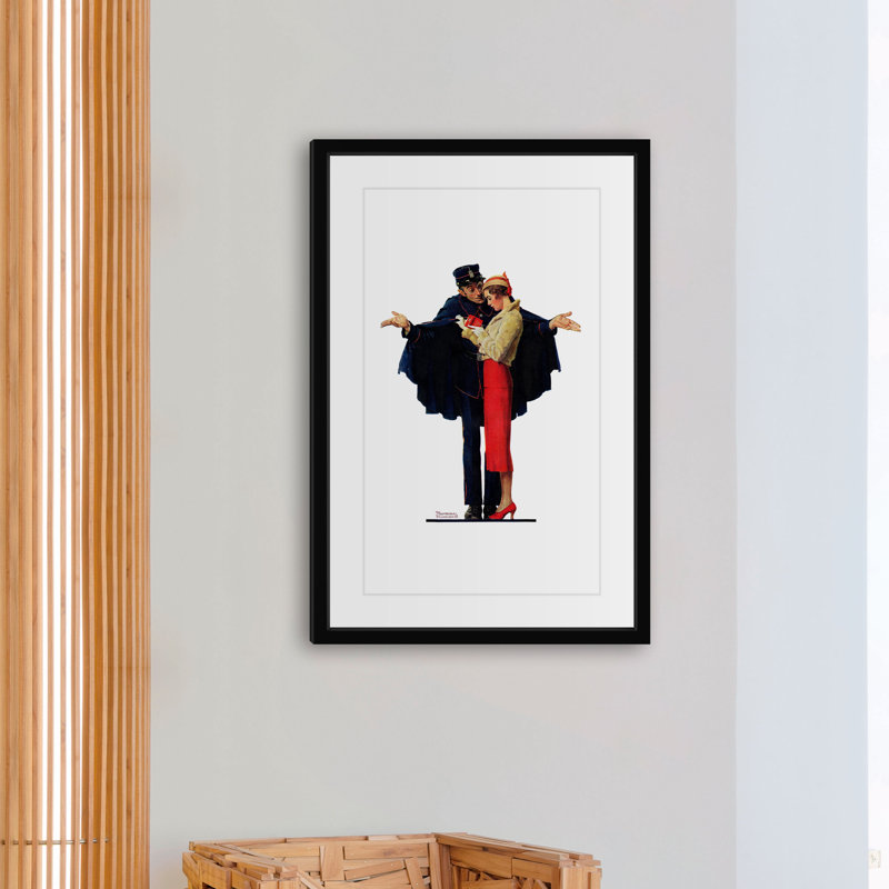 « lost » par norman rockwell, impression sur toile tendue, H 24 po x l 16 po x P 1,5 po
