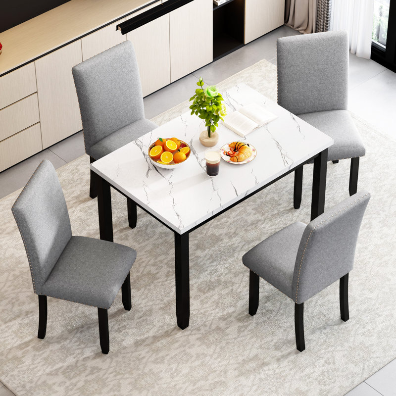 Ensemble de table de salle à manger 5 pièces Trexm