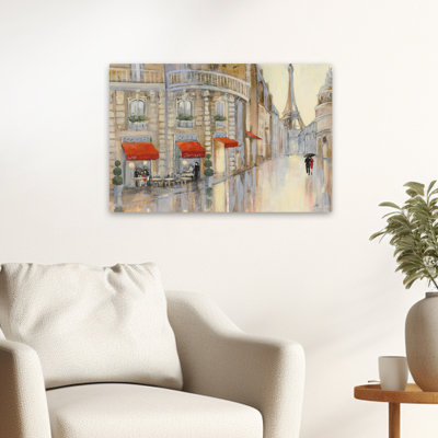 Touring Paris Couple - Architecture Beige Brown Buildings Art