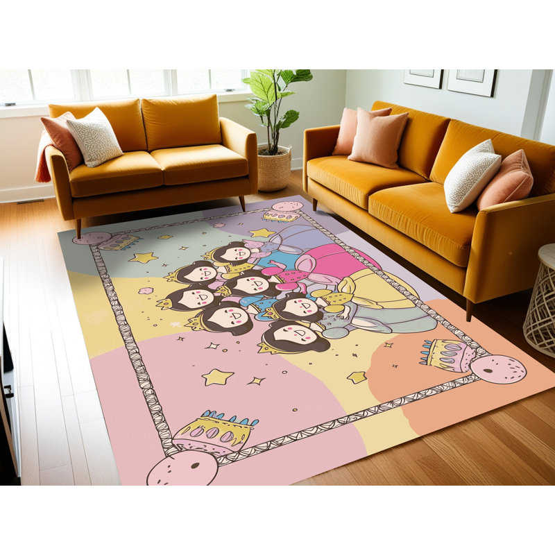 Tapis fantaisie lavable Gemma, Rectangulaire 7 pi x 10 pi