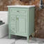 Meuble-lavabo 24 po avec lavabo, armoire de rangement en bois massif avec 2 tiroirs et un tiroir basculant, tablettes réglables-862580841