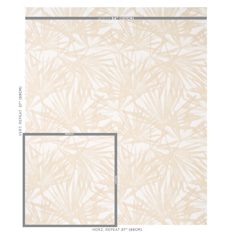 Sunlit Palm Wallpaper, Sand