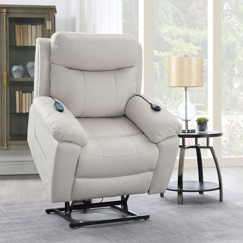 Fauteuil inclinable électrique en microfibre Chriki