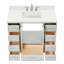Ensemble de meuble-lavabo simple 43 po avec plateau Abshire-93359318