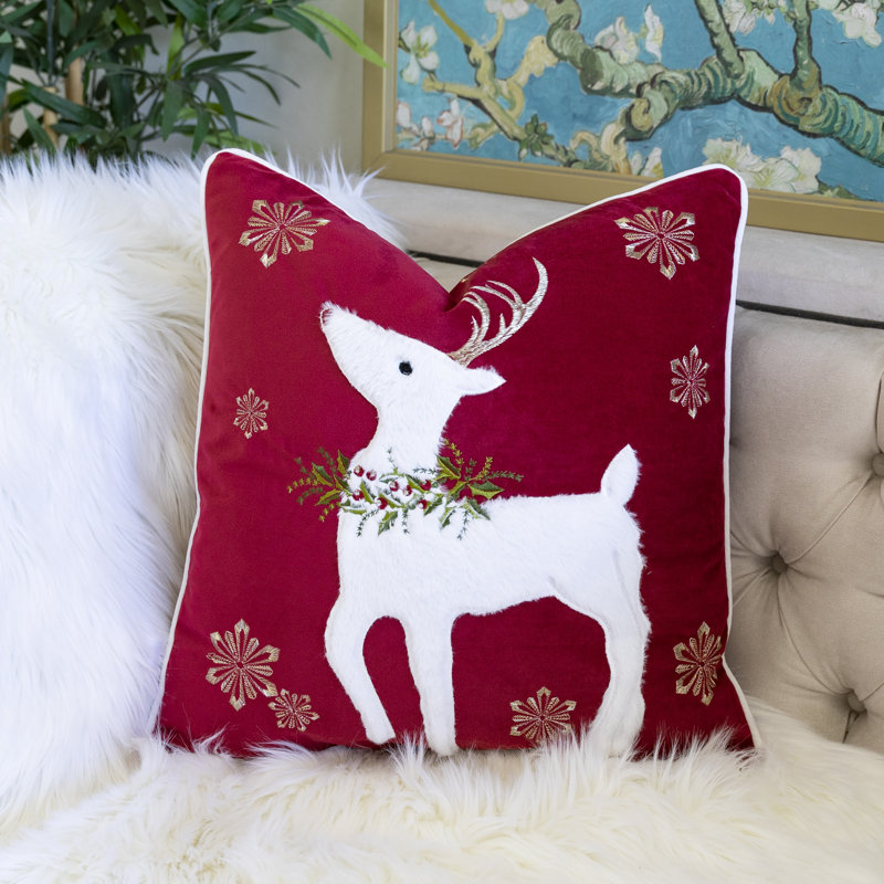 Coussin décoratif en velours