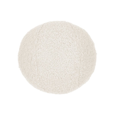 Poodle Ball Circular Pillow Cover & Insert