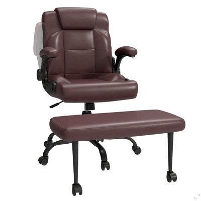 Cross Legged Office Chair with Arms, Wide Criss Cross Chair with Wheels, 360° Rotating Footrest, Height Adjustable Swivel Chair for ADHD,  Ergonomic Office Chair for Home Office Relaxing