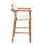 Ensemble de salle à manger rustique 3 pièces avec table et coussins en bois d'acacia Ziven-124955586