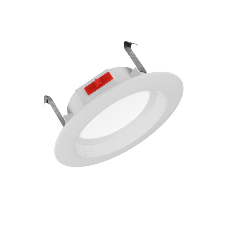 4-inch White Recessed Selectable LED Downlight (Baffle)