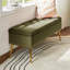 Banc de rangement rembourré en velours Kajana-1744313859
