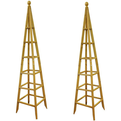 190cm H x 44cm W Manufactured Wood Obelisk