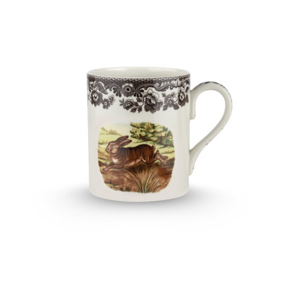 Spode – Woodland – Rabbit Mug – 16 Oz - Brown/White