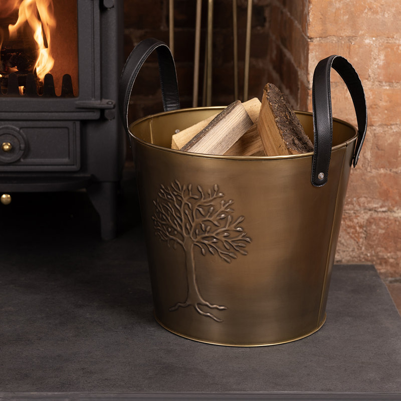 Iron Log Carrier, 12.20cm H x 13.78cm W x 13.78cm D