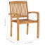 4 chaises de patio empilables avec coussins vidaXL-453449924