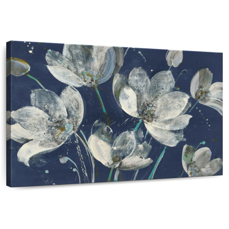 Avery Translucent Garden With Light Blue, 16" H x 24" W