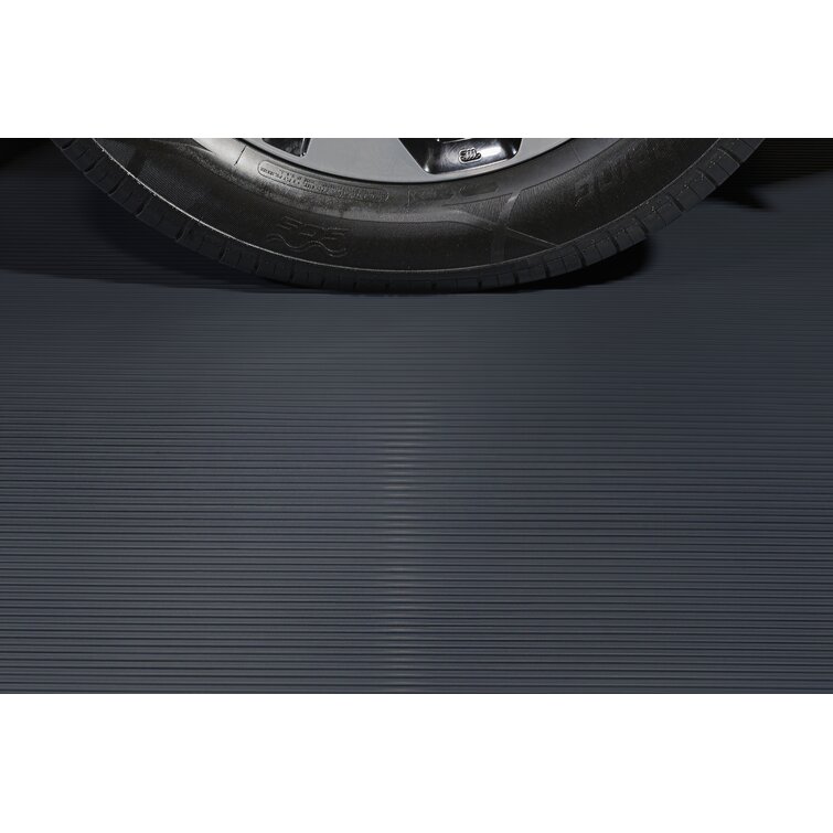 BLT G-Floor Garage Floor Runner Mat 30”x17' Ribbed Pattern Black