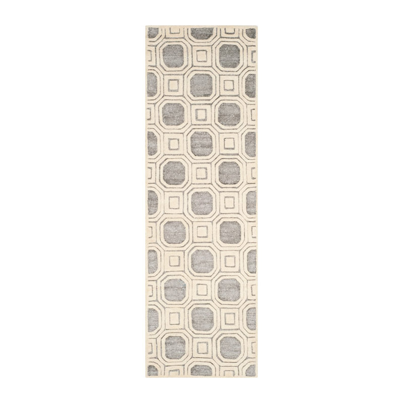 Trakia Hand Tufted Performance Geometric Rug, Runner 2'6" x 6'