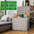 Olilawn 30 Gallons Outdoor Multipurpose Plastic Deck Box, can be used to store Halloween items, can be placed in any corner of the house, convenient storage-97959615