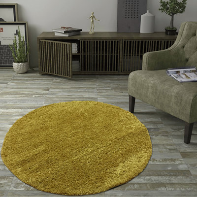Round Caladoc Solid Colour Area Rug