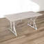 Table de salle à manger extensible Farmhouse - gris vieilli, 47,2 po à 63 po, base en tréteaux-1785642919