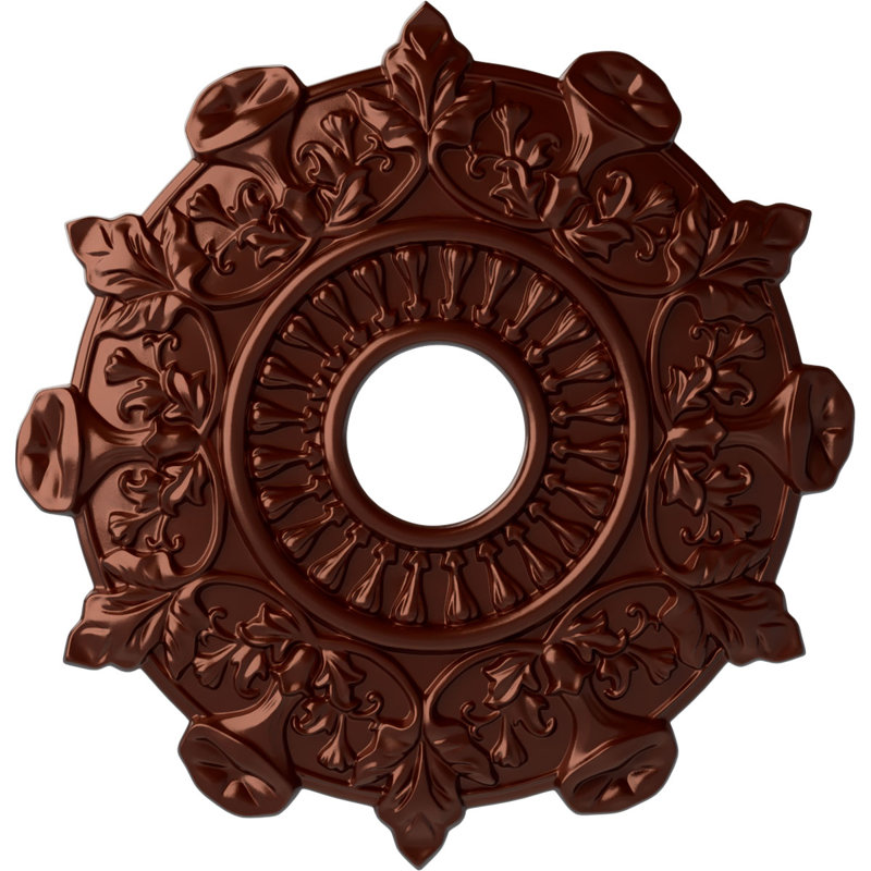 Médaillon de plafond H 17,5 po x l 17,5 po Preston, Cuivre antique