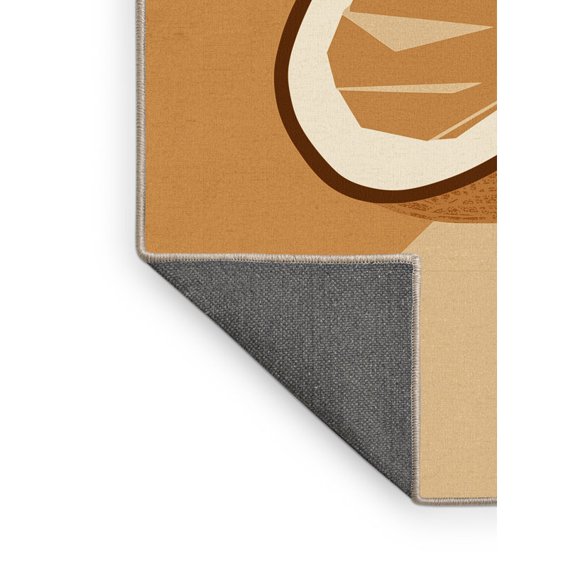 Tapis de couleur unie douce et moelleuse de couleur unie Burholme Coconut - beige, 6 x 9