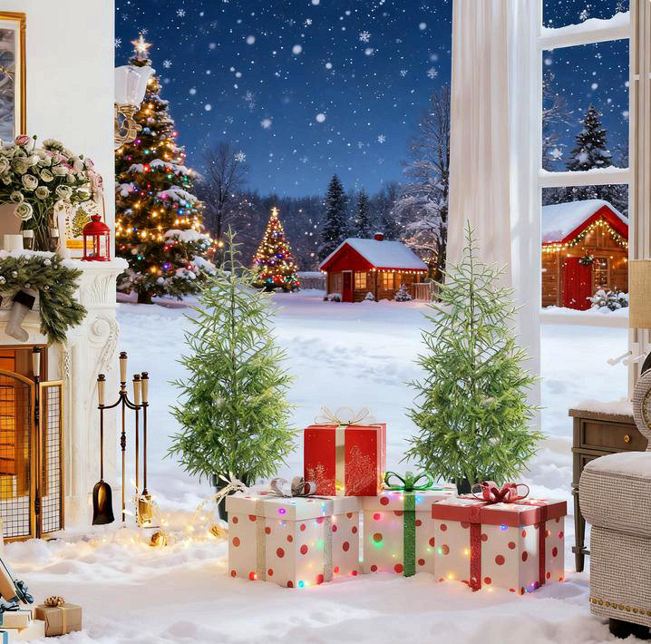 Arbre de Noël 2 pièces, arbre de Noël 4 pi Norflok avec 133 pointes moulées et base de pot