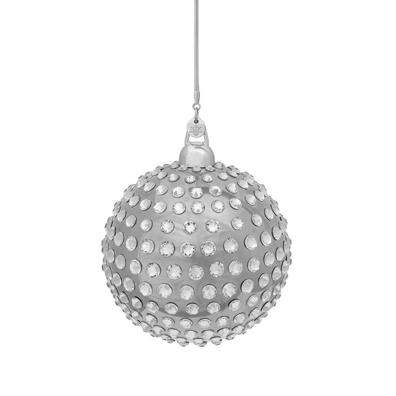 Ornement boule de globe Orbis, Platine