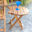 Table d'appoint pliante en bois Wiebe