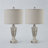  24.5" Country Farmhouse Resin Table Lamp with Night Light and USB Type-C for Bedroom Living room-1786749570