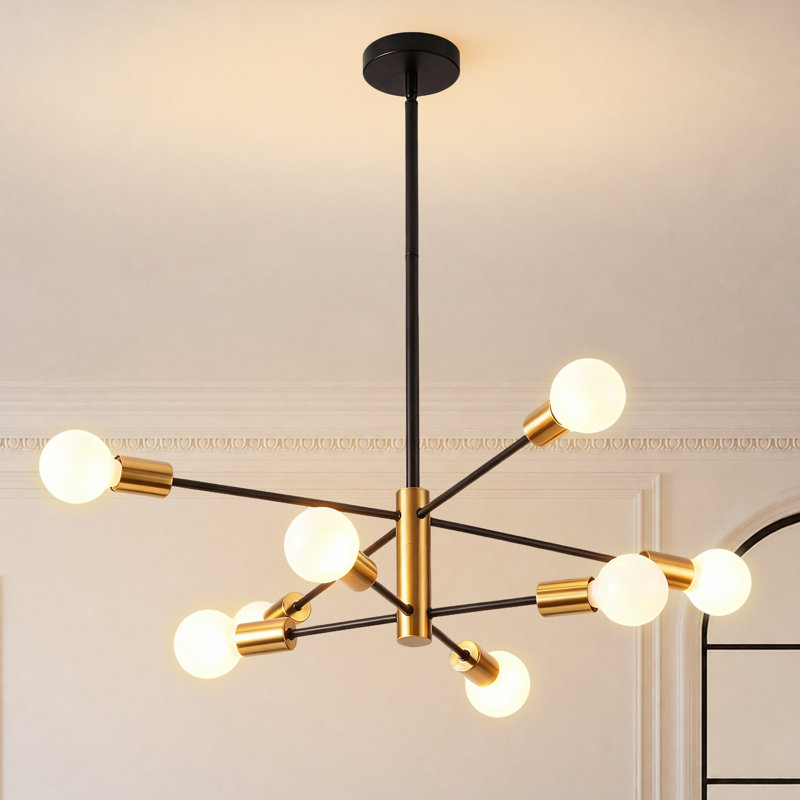 Deunta 8 - Light Dimmable Sputnik Chandelier