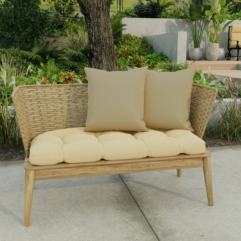 16" x 16" Outdoor Throw Pillow, Antique Beige