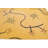Golden Beige Abstract 5X7 Machine-Made Modern Rug