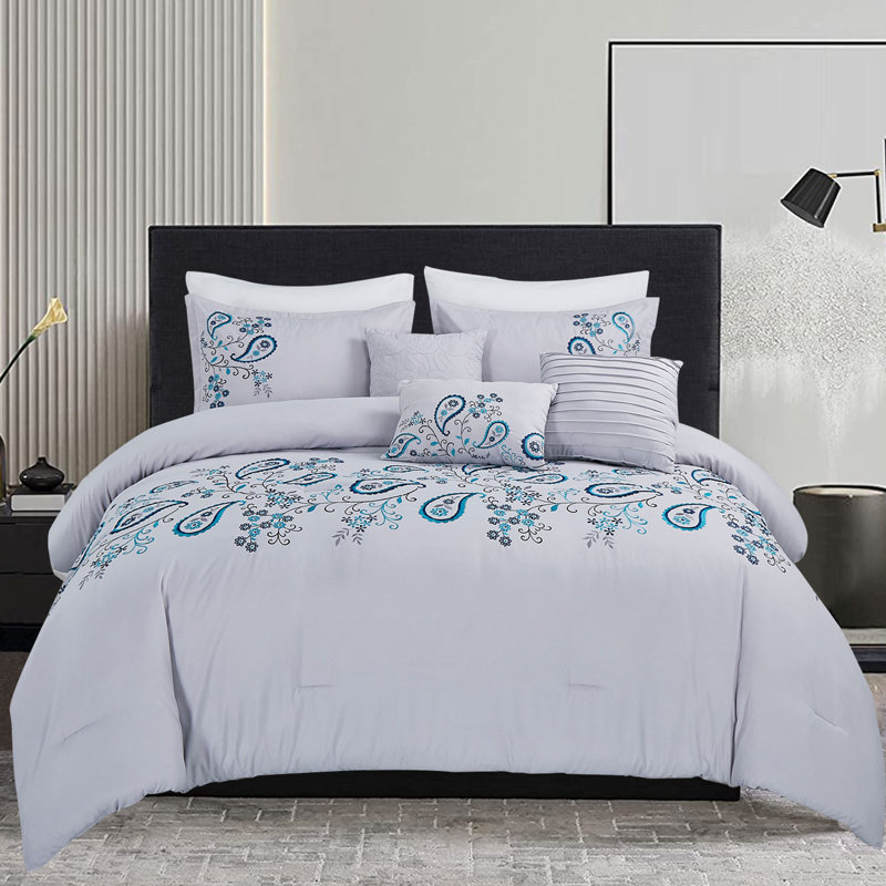Ensemble d'édredon en microfibre 7 pièces JML, Grand