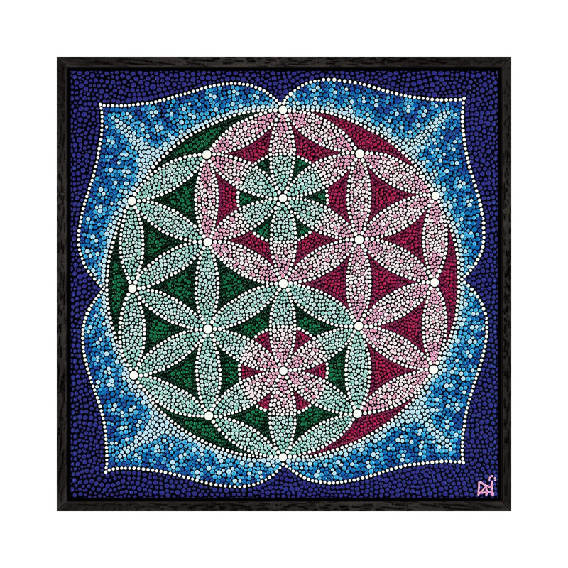 Yingyan Flower Of Life by Nadya Al-Haroun - Gallery-Wrapped Canvas Giclée on Canvas, 45.72 cm H x 45.72 cm W