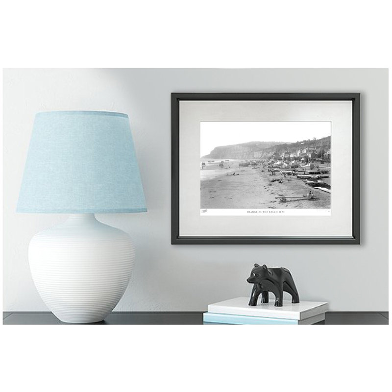 Shanklin, The Beach 1893 - Single Picture Frame Print, 60cm H x 80cm W x 2.3cm D