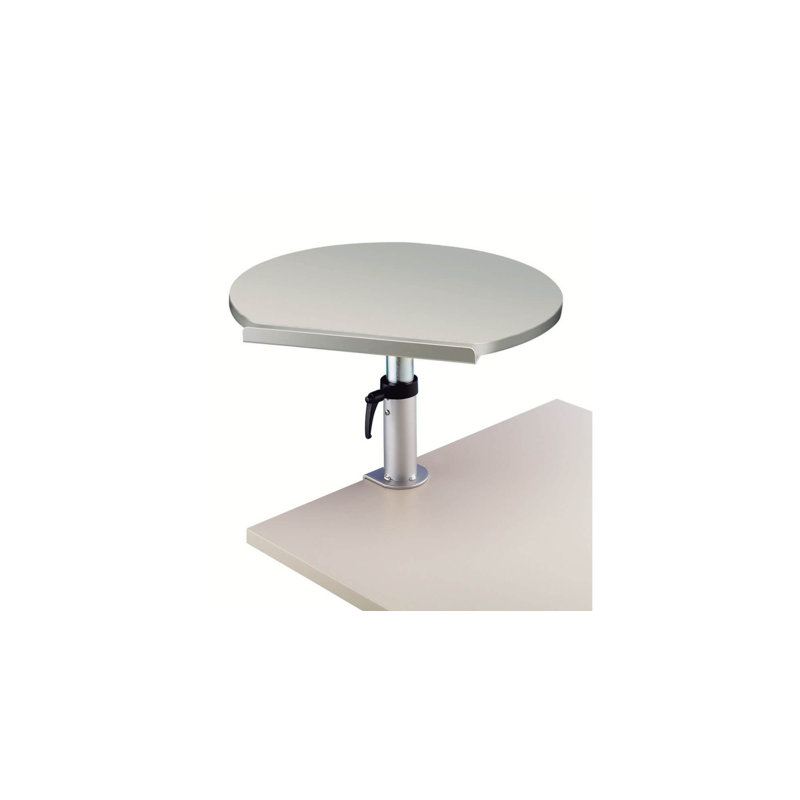 Clamp-On-Desk Shelf, Grey/Brown/Blue