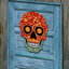 Crochet de porte de crâne décorée dead day