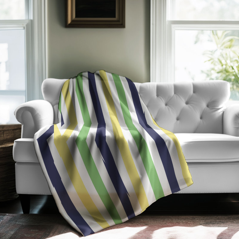 Zesty Citrus - couverture sherpa de qualité supérieure 1 pièce, L 50 po x L 60 po