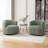 Bryonie Upholstered Swivel Barrel Chair-2039606047