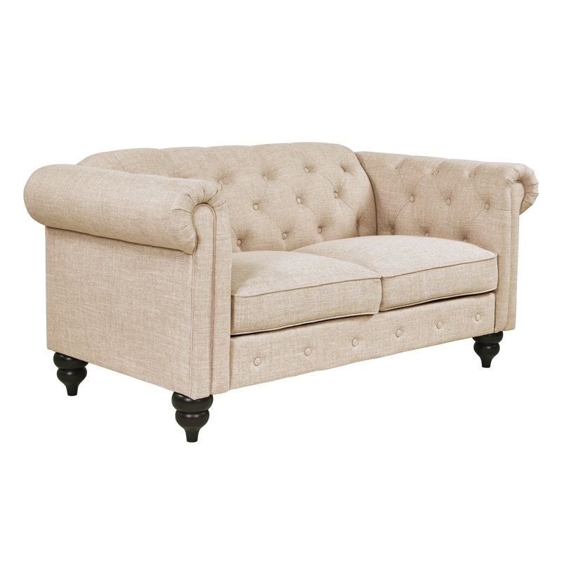 Causeuse Chesterfield Hulsey Charlton Home, Graine de lin