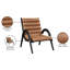 Fauteuil d'appoint en cuir Randal-812760925-812760922