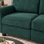 Canapé Varlune 240 cm en velours côtelé, canapé moderne 3 places avec assises profondes, coussins amovibles, accoudoirs épais, mousse à haute résilience et structure en bois massif-381095325