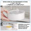 4PCS POT DE RANGEMENT 6 "BLANC
