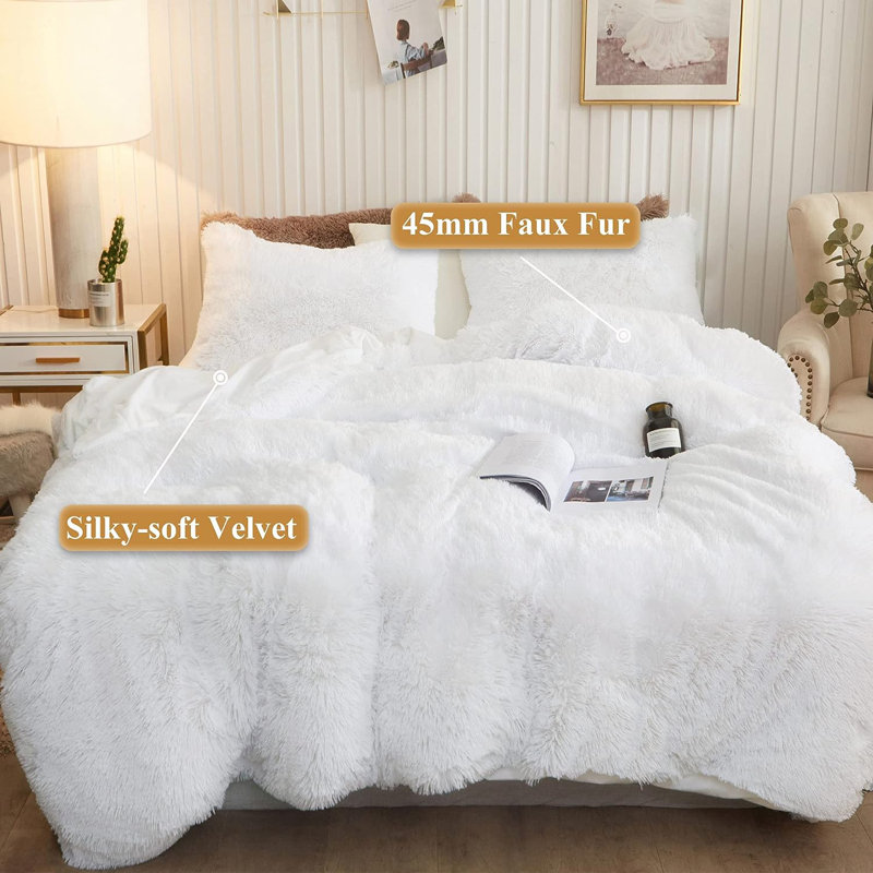 Ensemble de housse de couette et insert, Grand, Blanc